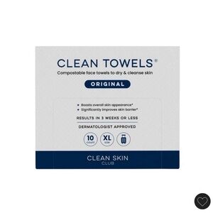 Clean Skin Club Travel Disposable Face Towel For Improved Skin - XL - 10 Count